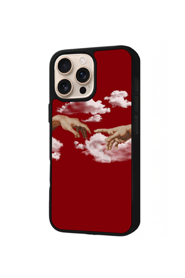 iPhone 14 Pro Max Uyumlu Kirmizi Tasarımlı Glossy Premium Kılıf