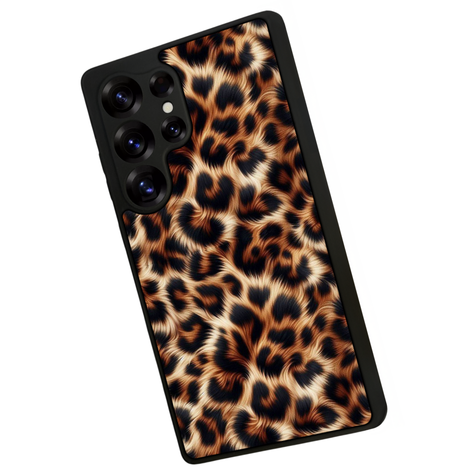 Samsung Galaxy S25 Ultra Uyumlu Leopar Tasarımlı Glossy Premium Kılıf