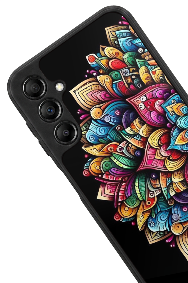 Samsung Galaxy A14 Uyumlu Mandala Tasarımlı Glossy Premium Kılıf
