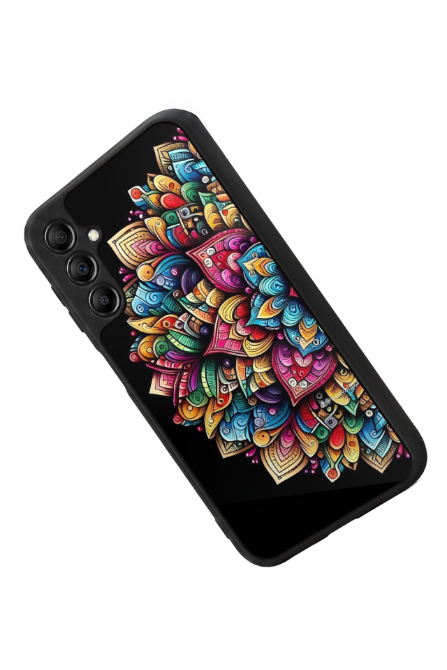 Samsung Galaxy A14 Uyumlu Mandala Tasarımlı Glossy Premium Kılıf