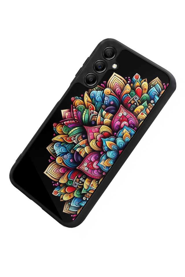 Samsung Galaxy A14 Uyumlu Mandala Tasarımlı Glossy Premium Kılıf