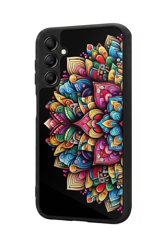 Samsung Galaxy A14 Uyumlu Mandala Tasarımlı Glossy Premium Kılıf