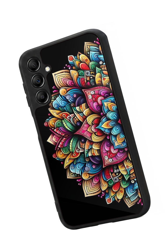 Samsung Galaxy A14 Uyumlu Mandala Tasarımlı Glossy Premium Kılıf