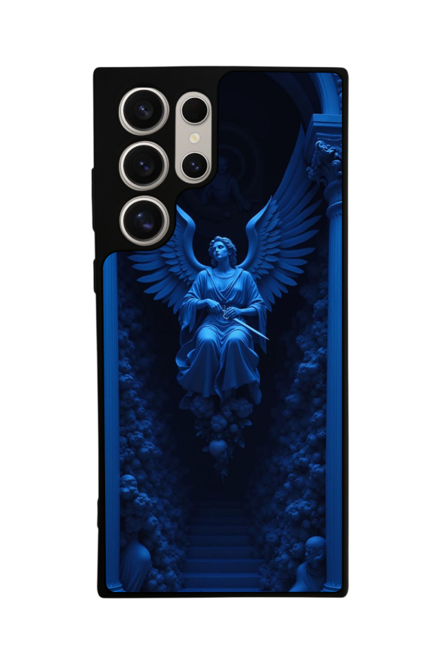 Samsung Galaxy S23 Ultra Uyumlu Melek Tasarımlı Glossy Premium Kılıf