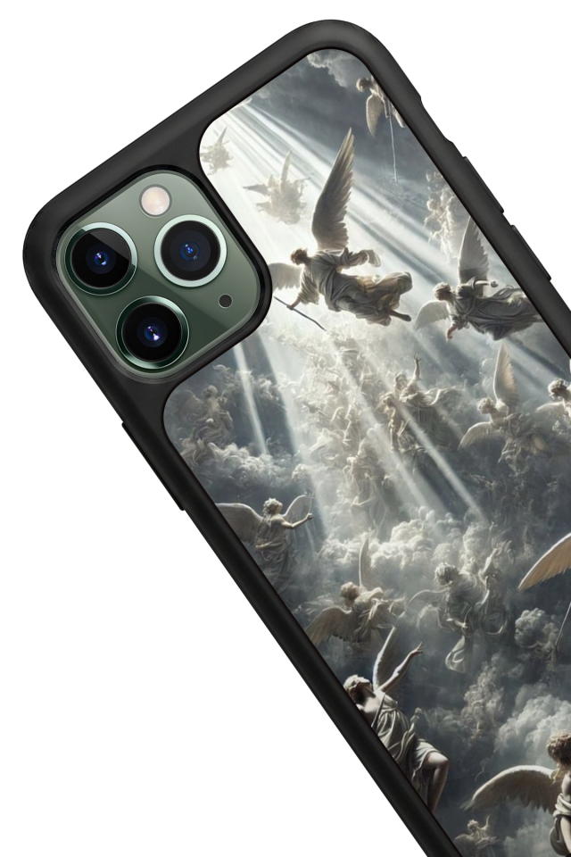 iPhone 11 Pro Uyumlu Melek Tasarımlı Glossy Premium Kılıf