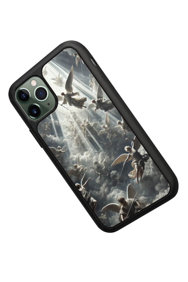 iPhone 11 Pro Uyumlu Melek Tasarımlı Glossy Premium Kılıf