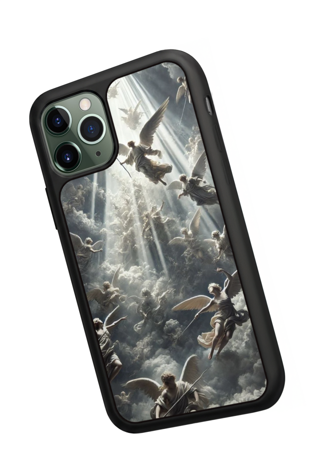 iPhone 11 Pro Uyumlu Melek Tasarımlı Glossy Premium Kılıf