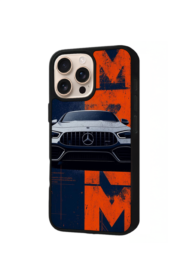 iPhone 15 Pro Uyumlu Mercedes Tasarımlı Glossy Premium Kılıf