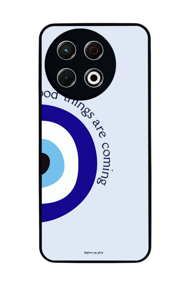 Tecno Spark 30 Pro Uyumlu Nazar Tasarımlı Glossy Premium Kılıf