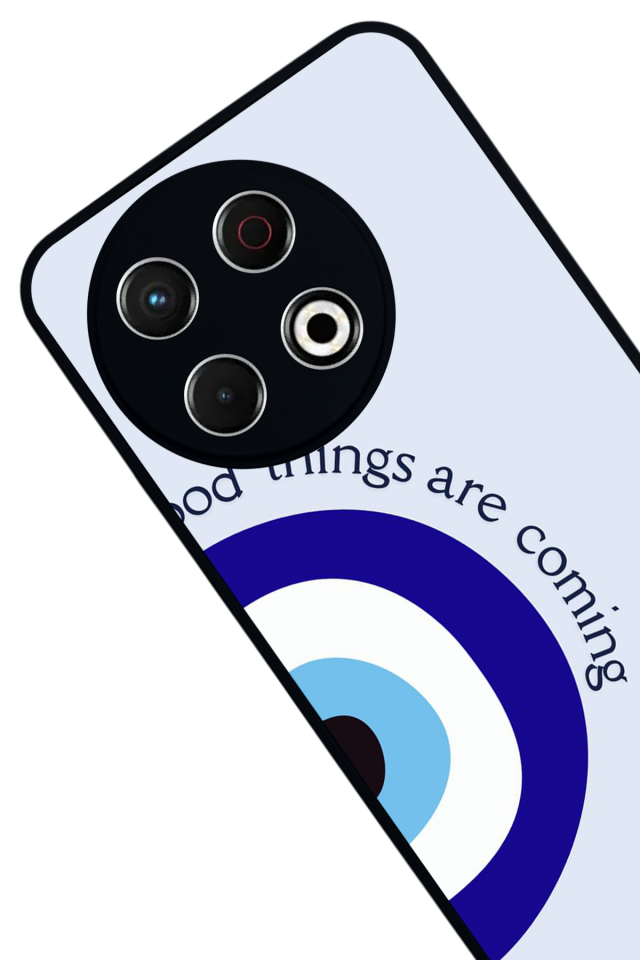 Tecno Spark 30 Pro Uyumlu Nazar Tasarımlı Glossy Premium Kılıf