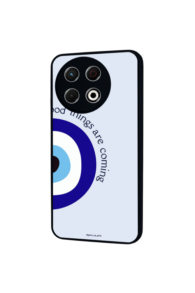 Tecno Spark 30 Pro Uyumlu Nazar Tasarımlı Glossy Premium Kılıf