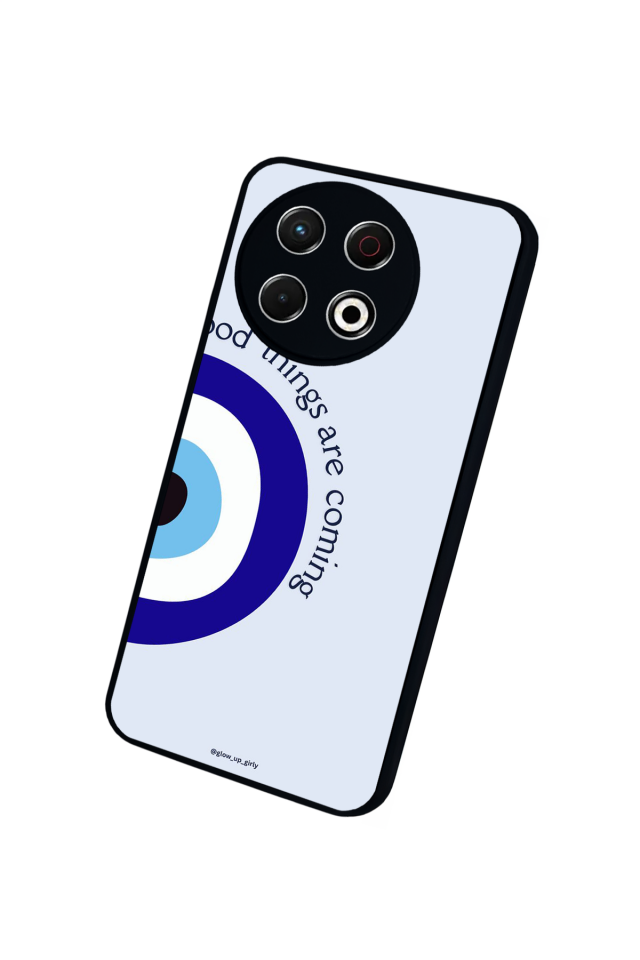 Tecno Spark 30 Pro Uyumlu Nazar Tasarımlı Glossy Premium Kılıf