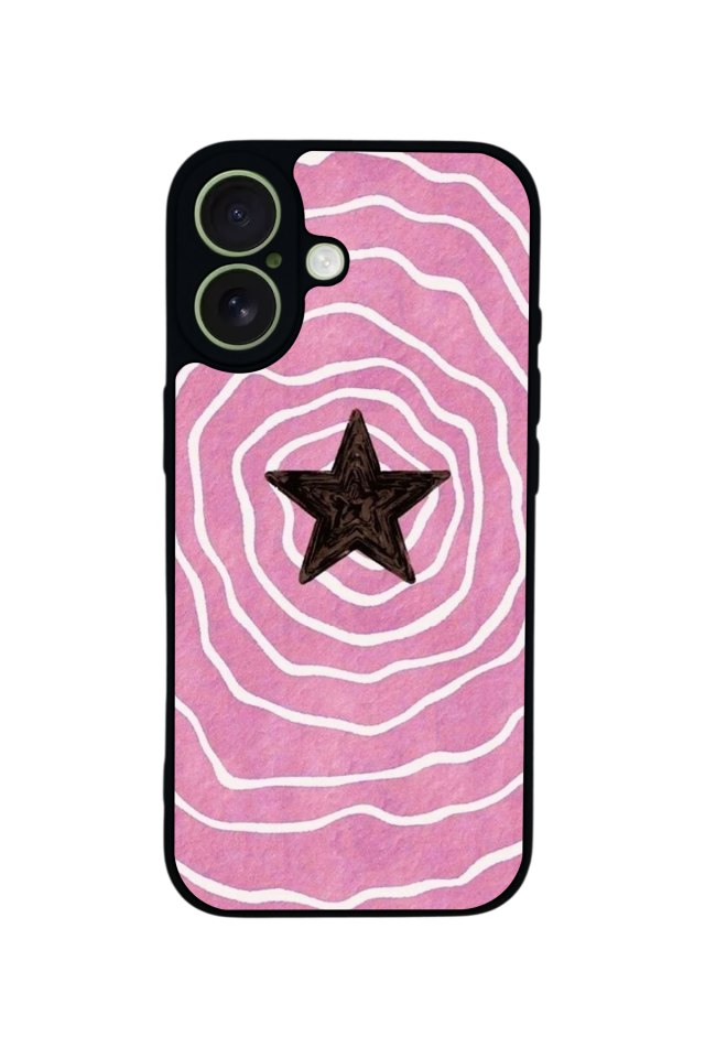iPhone 17 Uyumlu Retro Yildizlar Tasarımlı Glossy Premium Kılıf
