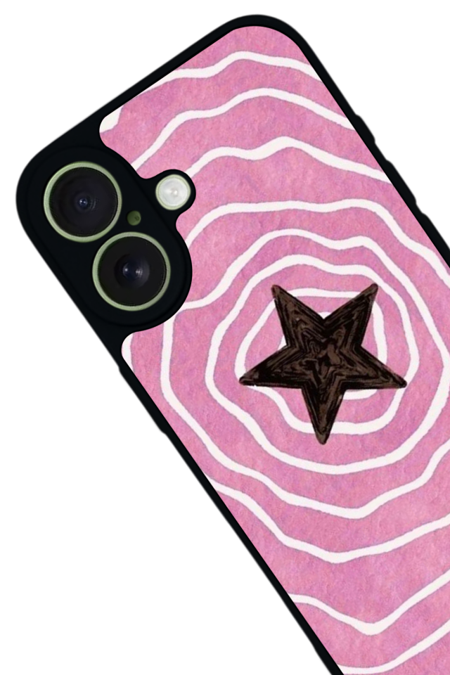 iPhone 17 Uyumlu Retro Yildizlar Tasarımlı Glossy Premium Kılıf