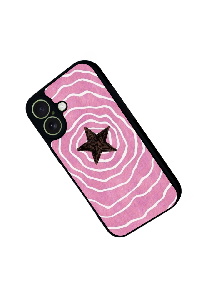 iPhone 17 Uyumlu Retro Yildizlar Tasarımlı Glossy Premium Kılıf