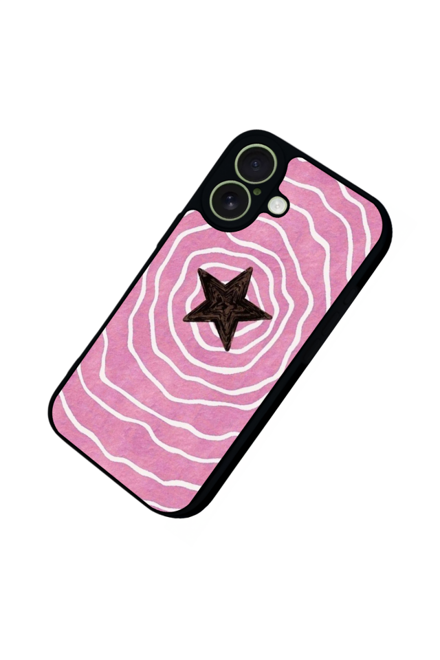 iPhone 17 Uyumlu Retro Yildizlar Tasarımlı Glossy Premium Kılıf
