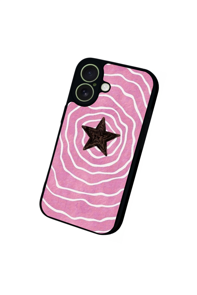 iPhone 17 Uyumlu Retro Yildizlar Tasarımlı Glossy Premium Kılıf