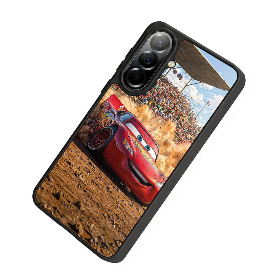 Samsung Galaxy A37 Uyumlu Şimsek McQueen Tasarımlı Glossy Premium Kılıf