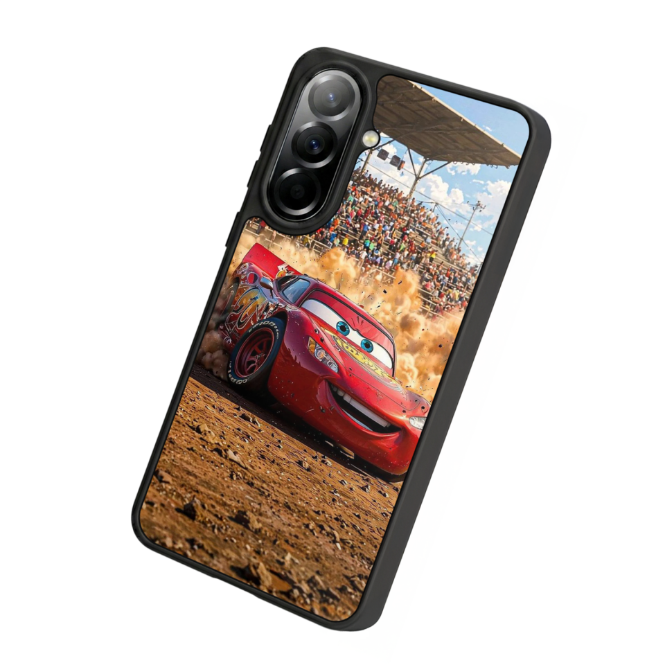 Samsung Galaxy A37 Uyumlu Şimsek McQueen Tasarımlı Glossy Premium Kılıf