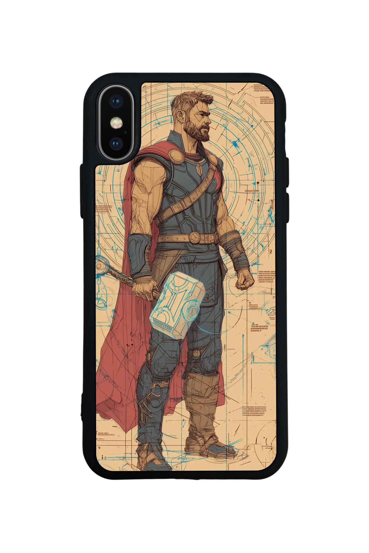 iPhone XS Max Uyumlu Thor Tasarımlı Glossy Premium Kılıf