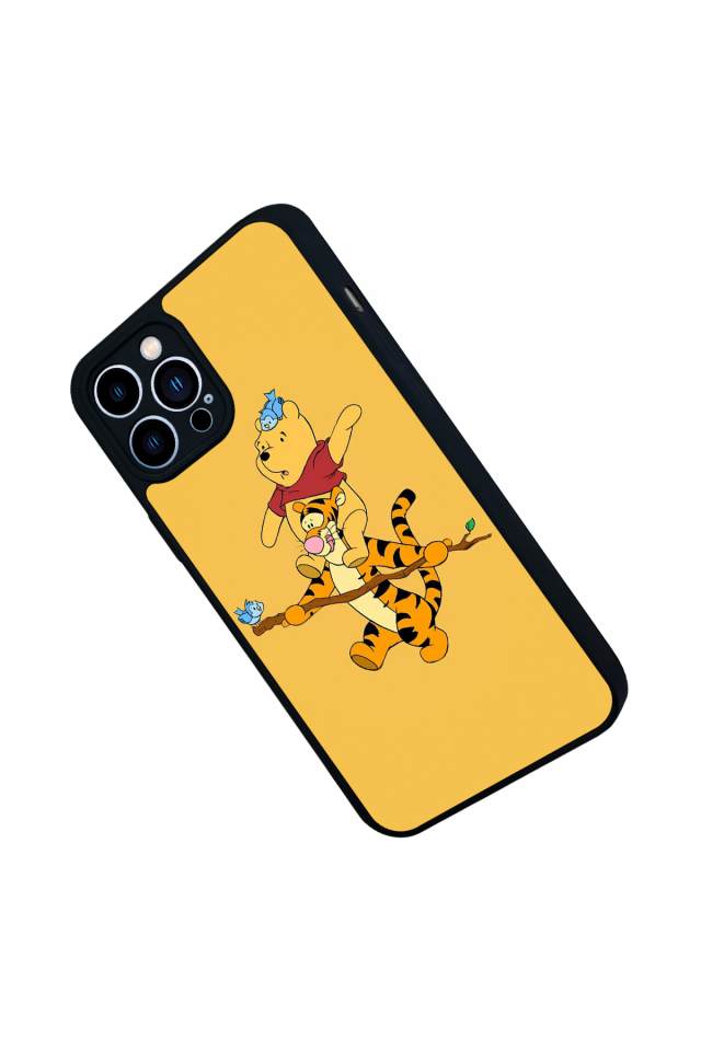 iPhone 12 Pro Max Uyumlu Winnie Tasarımlı Glossy Premium Kılıf