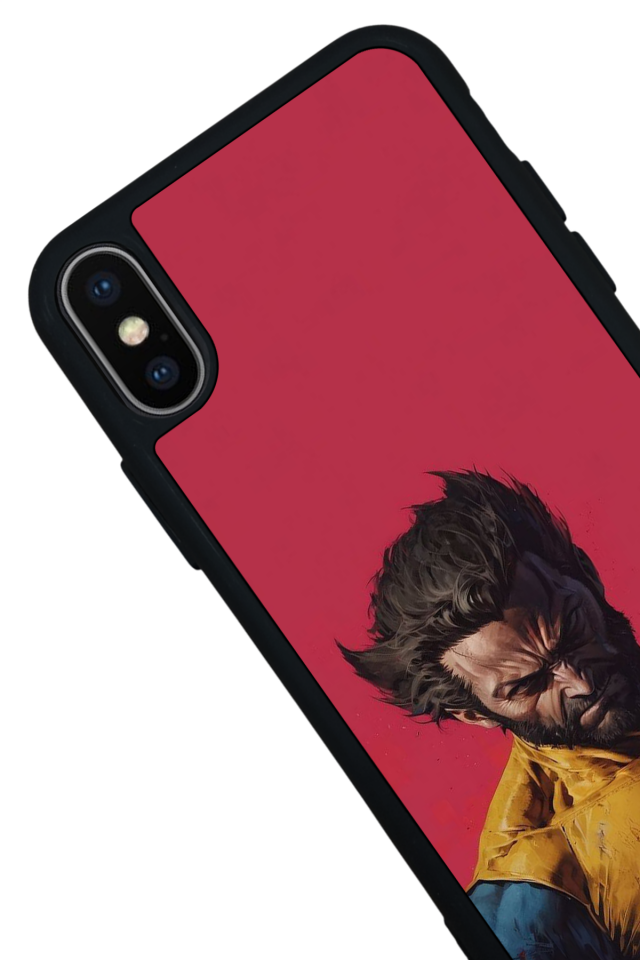 iPhone X/ XS Uyumlu Wolverine Tasarımlı Glossy Premium Kılıf