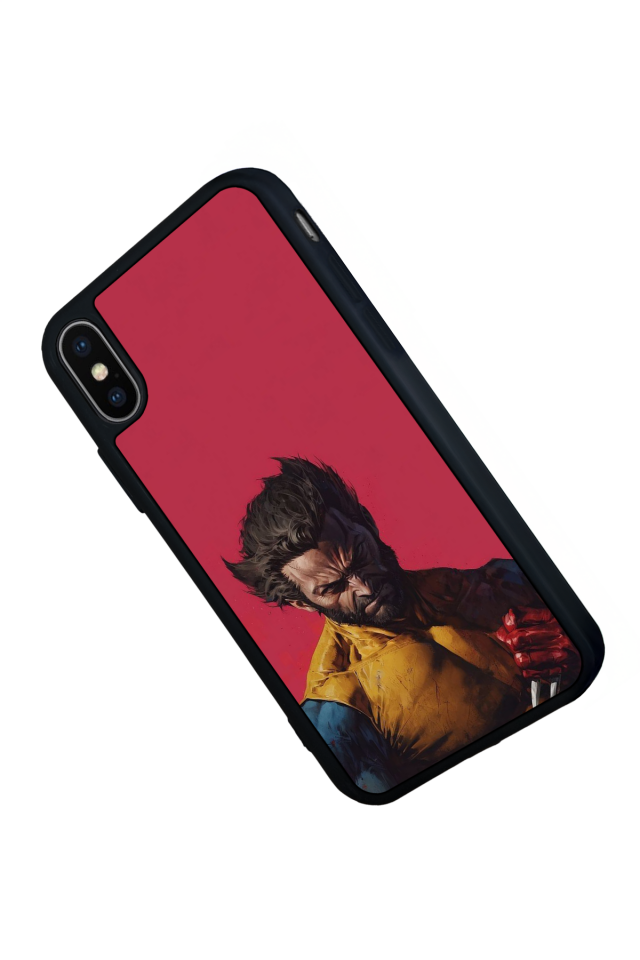 iPhone X/ XS Uyumlu Wolverine Tasarımlı Glossy Premium Kılıf