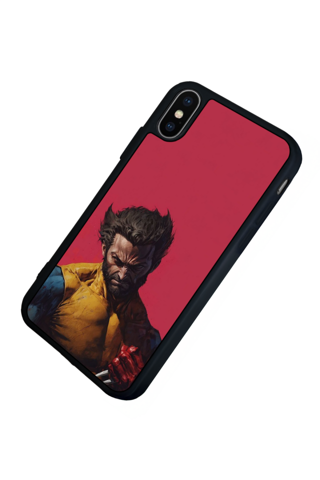 iPhone X/ XS Uyumlu Wolverine Tasarımlı Glossy Premium Kılıf
