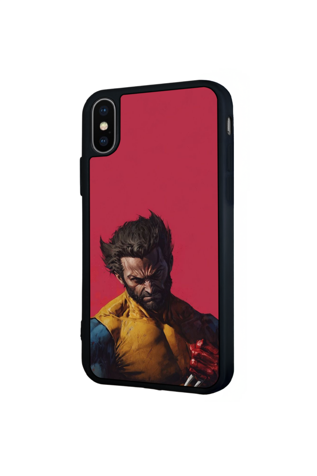 iPhone X/ XS Uyumlu Wolverine Tasarımlı Glossy Premium Kılıf