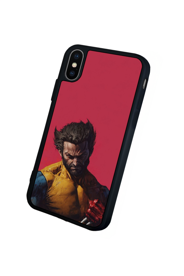 iPhone X/ XS Uyumlu Wolverine Tasarımlı Glossy Premium Kılıf