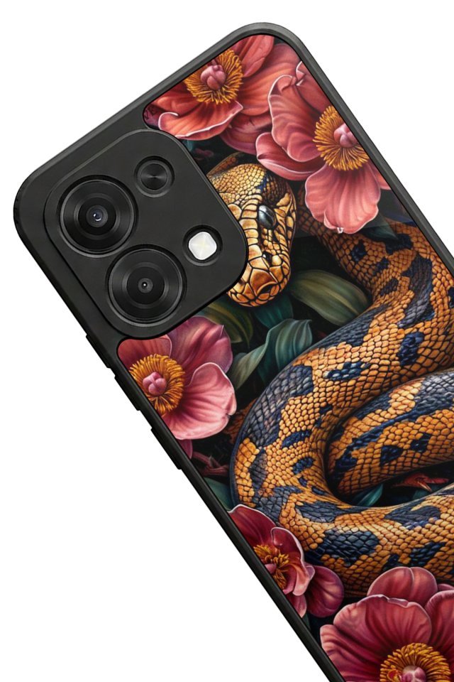 Oppo A6 Pro Uyumlu Yılan Tasarımlı Glossy Premium Kılıf