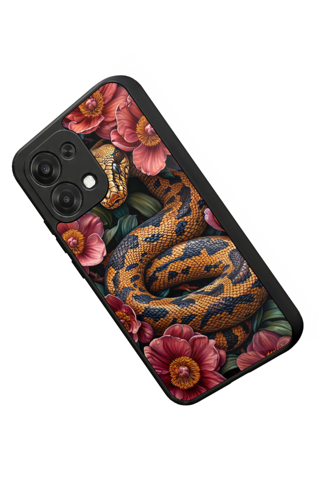 Oppo A6 Pro Uyumlu Yılan Tasarımlı Glossy Premium Kılıf