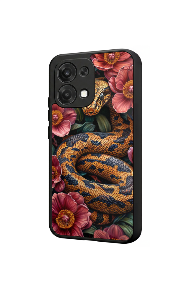 Oppo A6 Pro Uyumlu Yılan Tasarımlı Glossy Premium Kılıf
