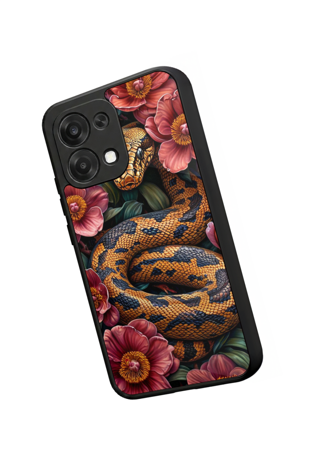 Oppo A6 Pro Uyumlu Yılan Tasarımlı Glossy Premium Kılıf