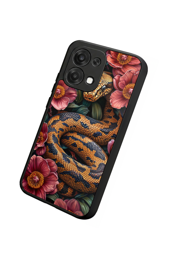 Oppo A6 Pro Uyumlu Yılan Tasarımlı Glossy Premium Kılıf
