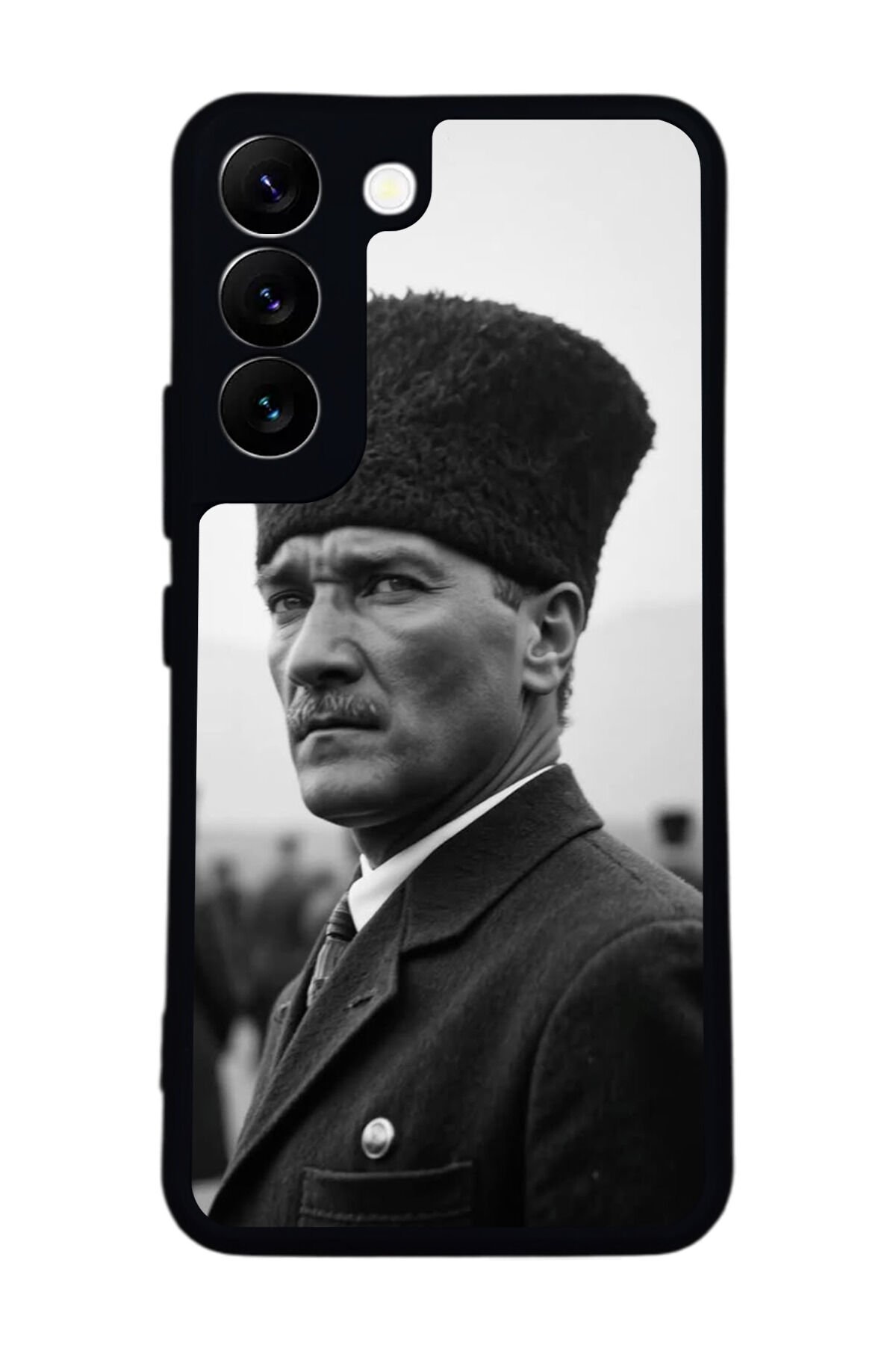 Samsung Galaxy S22 Uyumlu Mustafa Kemal Ataturk Tasarımlı Glossy Premium Kılıf