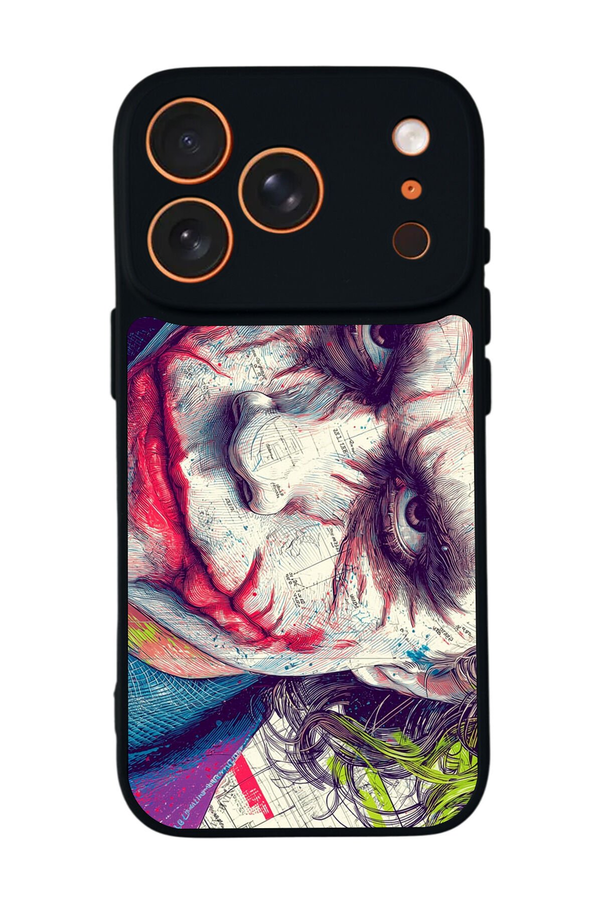 iPhone 17 Pro Uyumlu Joker Tasarımlı Glossy Premium Kılıf