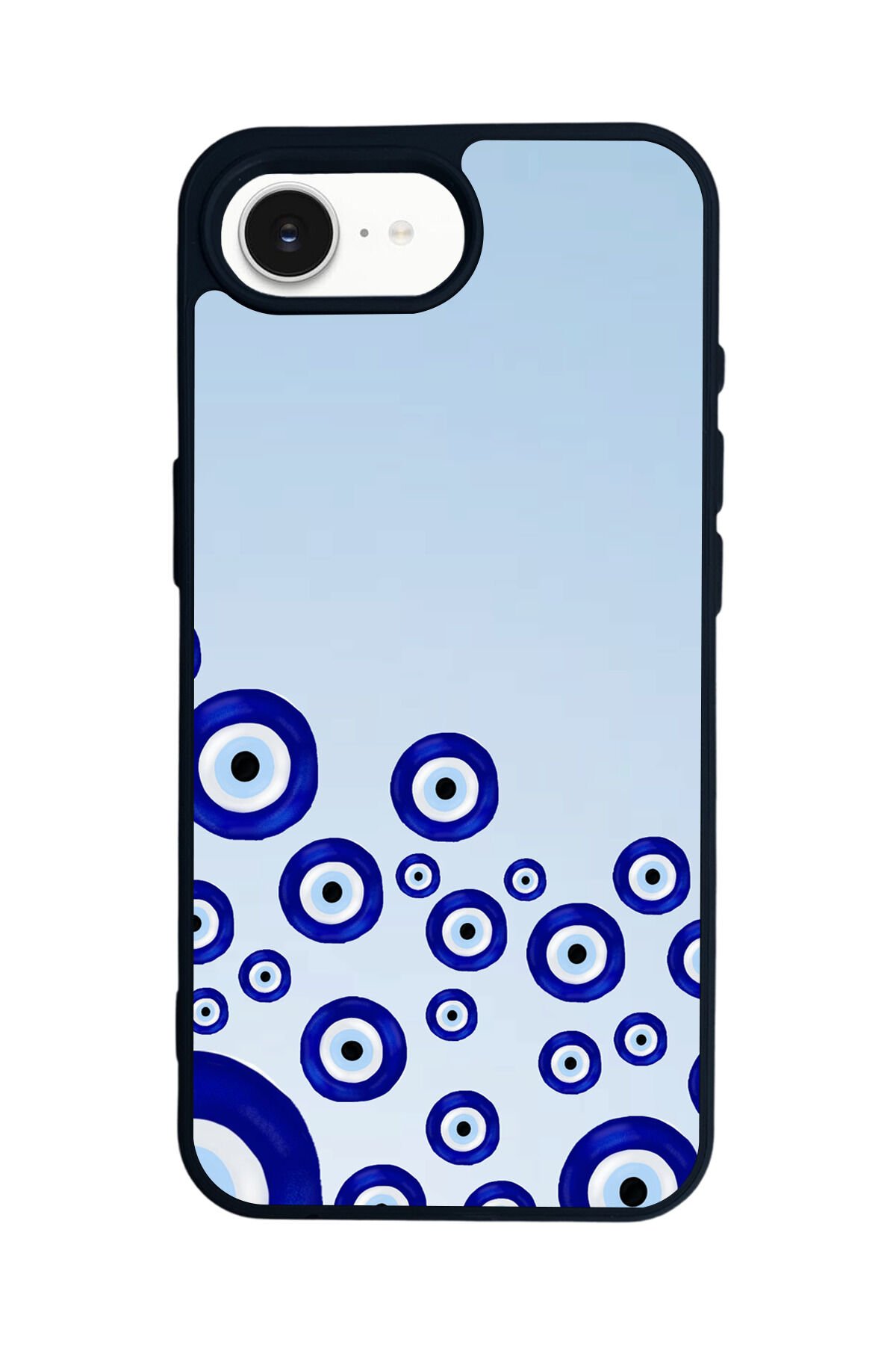 iPhone 16E Uyumlu Nazar Tasarımlı Glossy Premium Kılıf