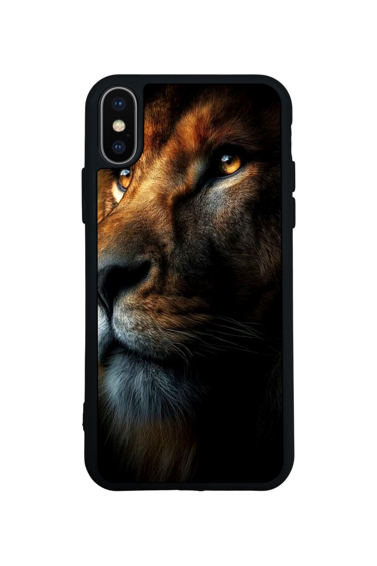 iPhone X/ XS Uyumlu Aslan Tasarımlı Glossy Premium Kılıf