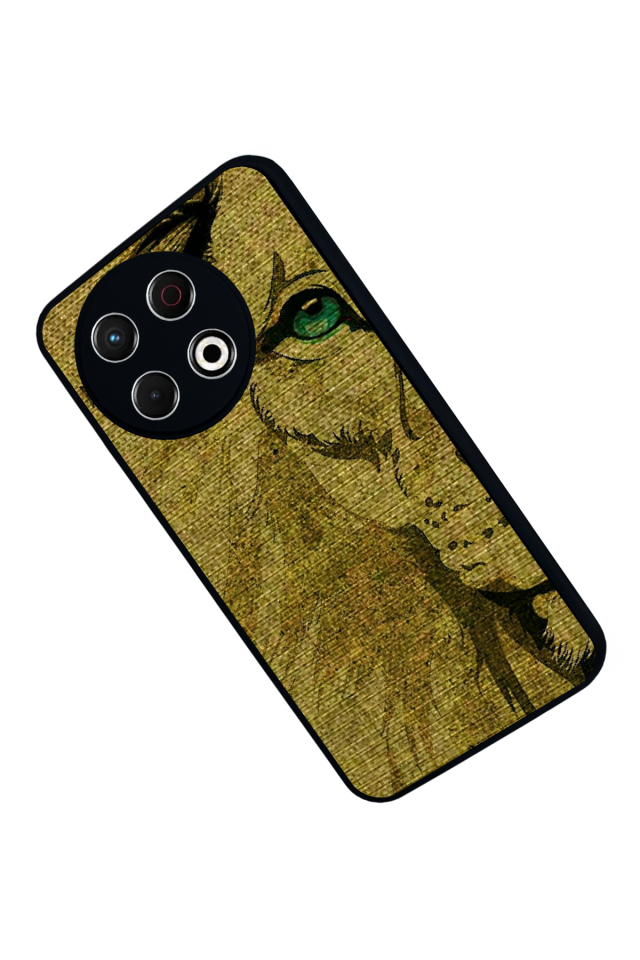 Tecno Spark 30 Pro Uyumlu Aslan Tasarımlı Glossy Premium Kılıf