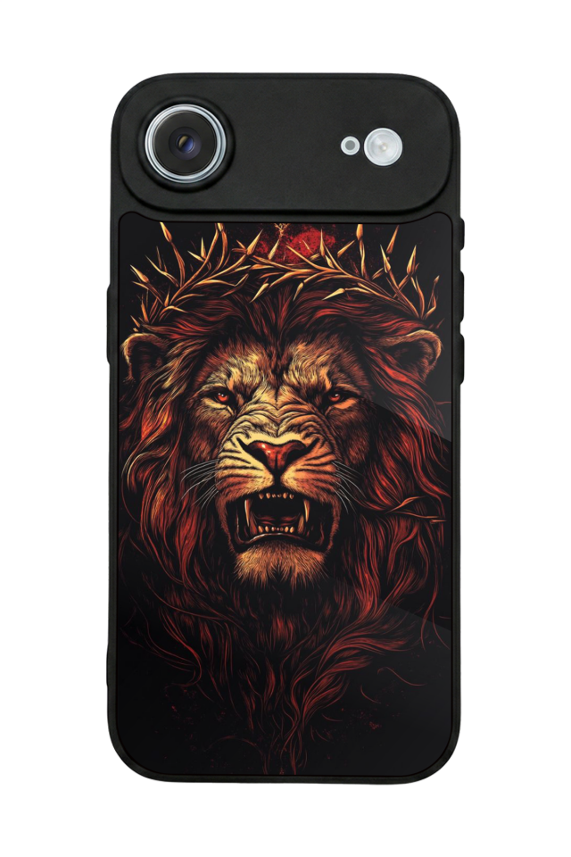 iPhone 17 Air Uyumlu Aslan Tasarımlı Glossy Premium Kılıf
