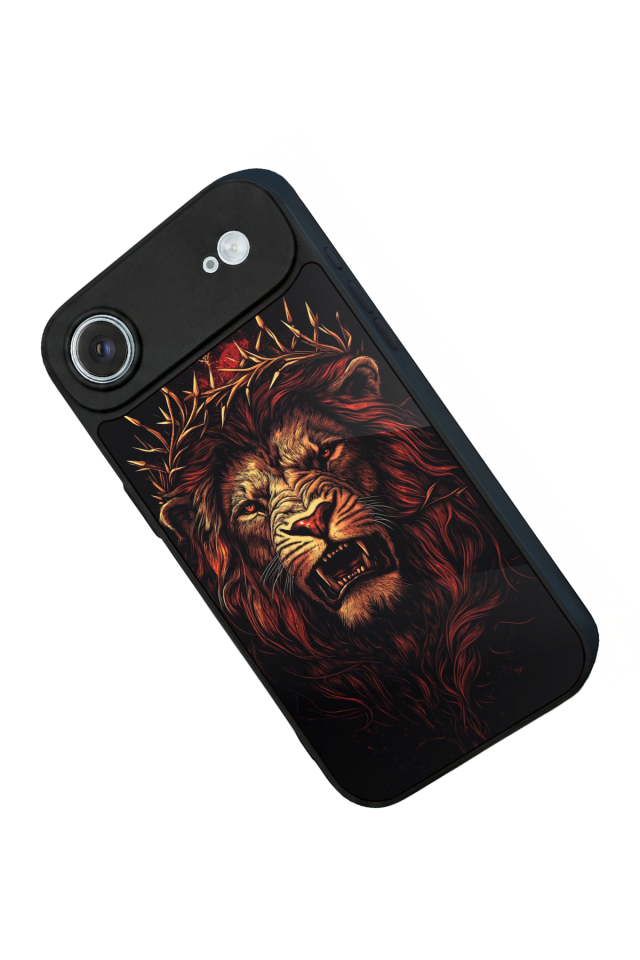 iPhone 17 Air Uyumlu Aslan Tasarımlı Glossy Premium Kılıf