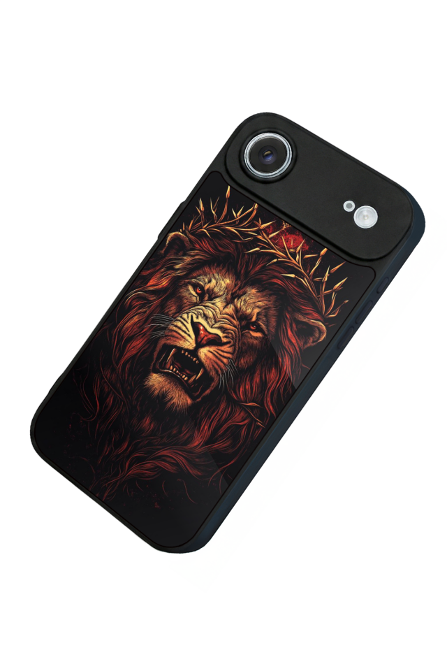 iPhone 17 Air Uyumlu Aslan Tasarımlı Glossy Premium Kılıf