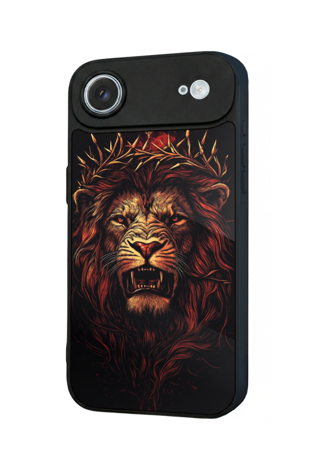 iPhone 17 Air Uyumlu Aslan Tasarımlı Glossy Premium Kılıf