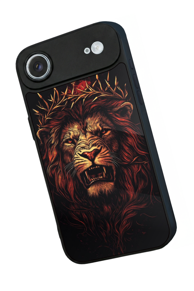 iPhone 17 Air Uyumlu Aslan Tasarımlı Glossy Premium Kılıf