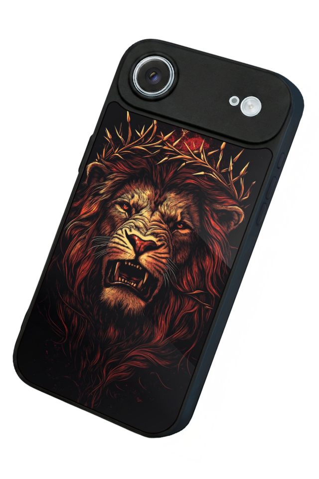 iPhone 17 Air Uyumlu Aslan Tasarımlı Glossy Premium Kılıf