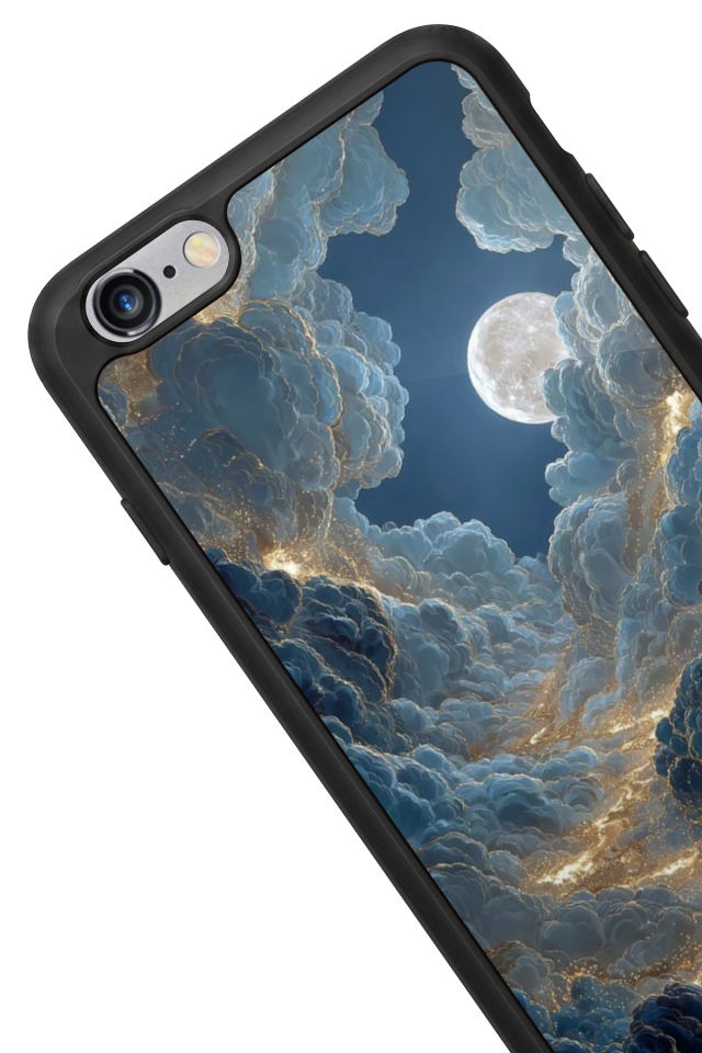 iPhone 6 Plus Uyumlu Ay Tasarımlı Glossy Premium Kılıf