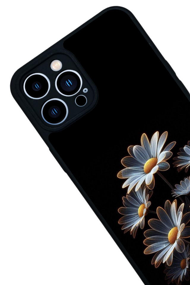 iPhone 13 Pro Max Uyumlu Cicek Tasarımlı Glossy Premium Kılıf