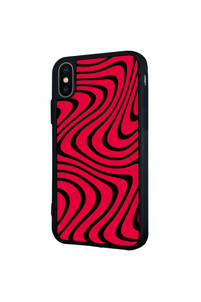 iPhone XS Max Uyumlu Çizgi Sanatı Tasarımlı Glossy Premium Kılıf