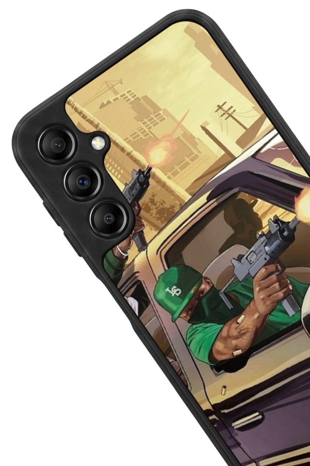 Samsung Galaxy A14 Uyumlu GTA Tasarımlı Glossy Premium Kılıf